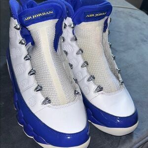 Jordan 9 Shoes - White and Blue